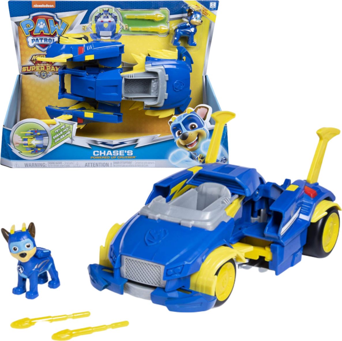 Spin Master PAW PATROL / PSI PATROL Pojazdy do transformacji Chase p2 6053687