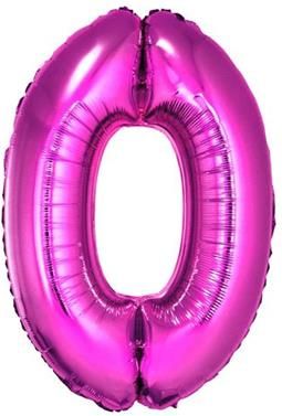 GoDan Balon foliowy cyfra "0" rozowa, 85cm