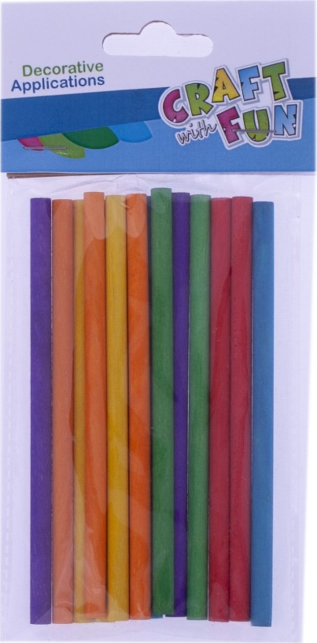 Craft with Fun CF OZDOBA DEK DREW PAT OKR KOL 12CM OP15 12/432