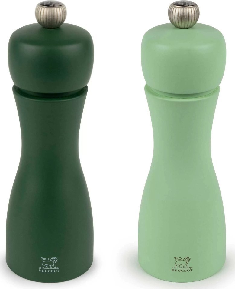 Młynek do przypraw Peugeot Peugeot Tahiti pepper/salt mill set 2 pieces 15 cm green