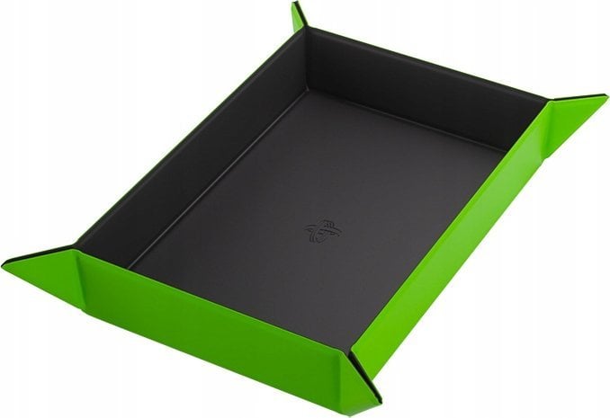 Gamegenic Gamegenic: Magnetic Dice Tray - Rectangular - Black/Green