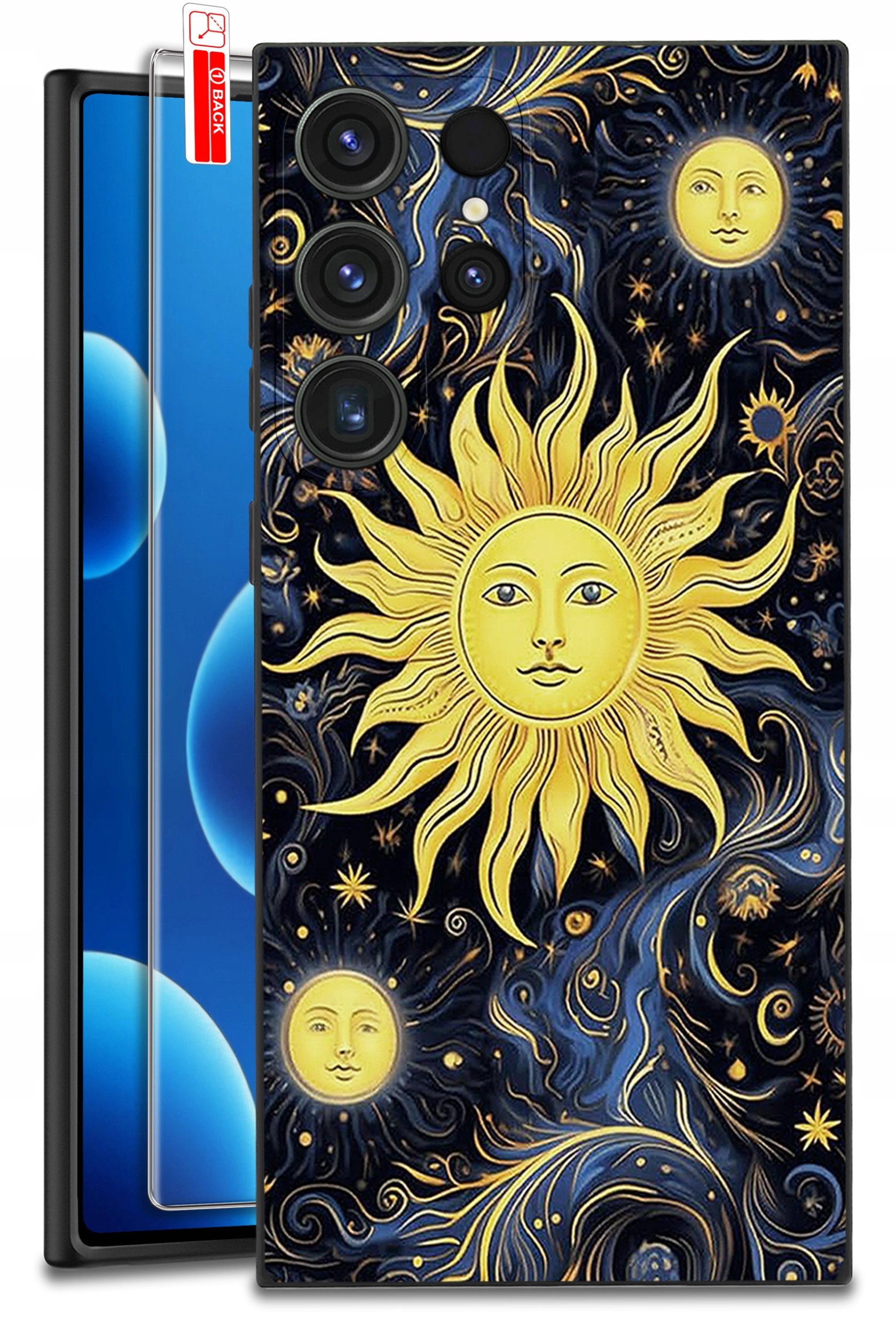 ETUI do Samsung Galaxy S24 Ultra | WZORY | SILIKONOWE MATT CASE + SZKŁO 9H