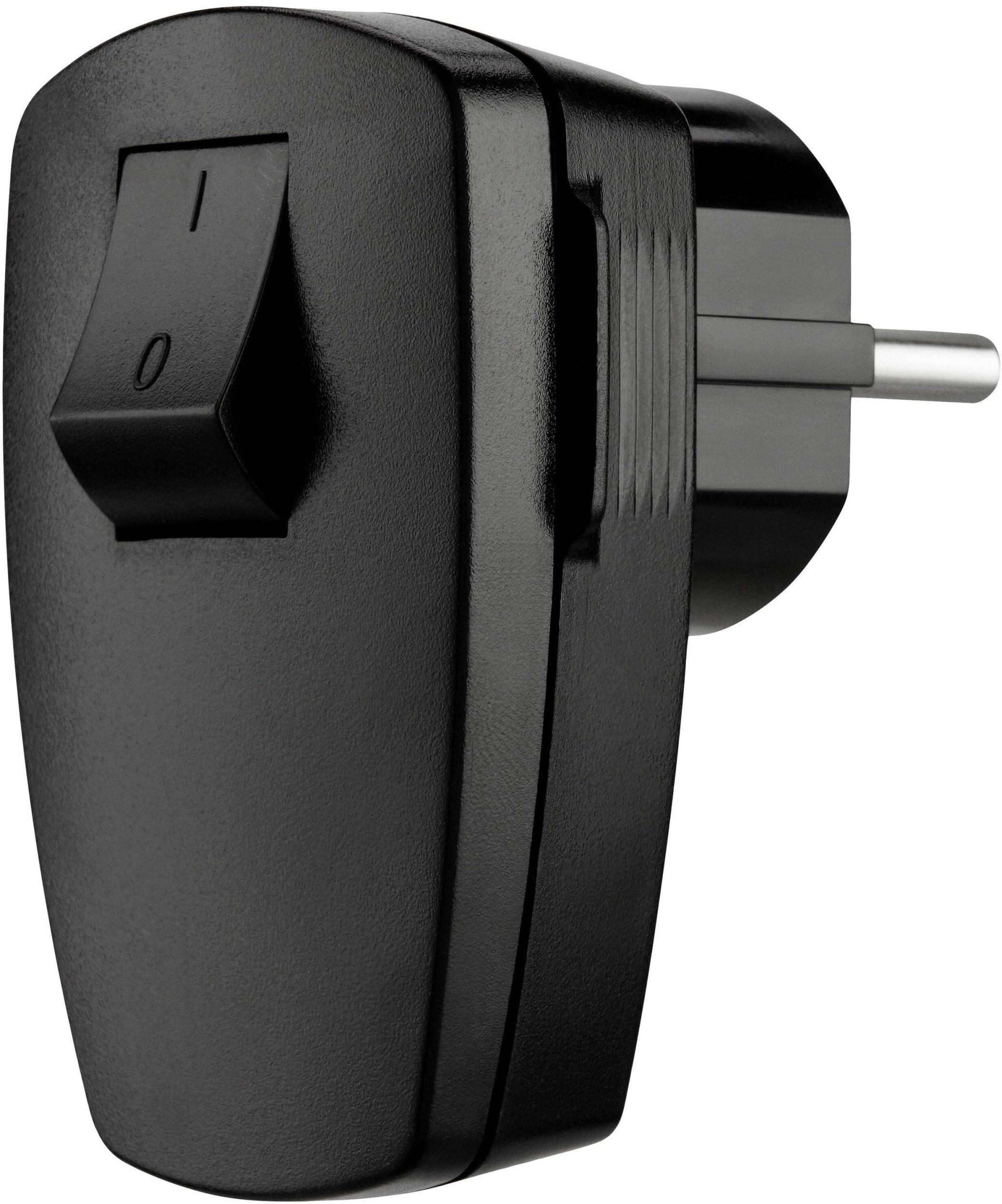 Düwi Wtyczka kątowa rozbieralna z łącznikiem unischuko 250V~, 16 A, IP20, czarna / 12102