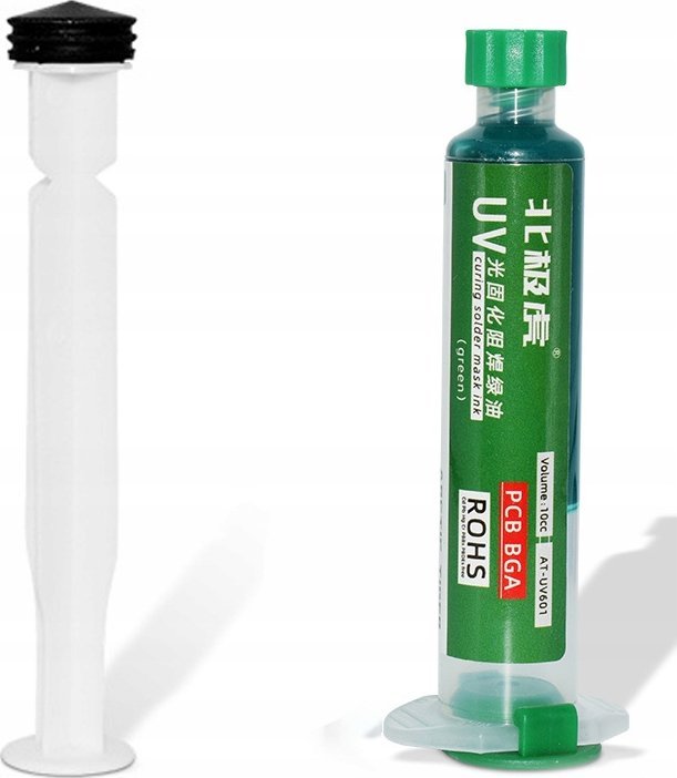 Rosfix SOLDERMASKA DO PŁYTEK DRUKOWANYCH PCB UV SOLDER MASK IZOLACJA STRZYKAWKA