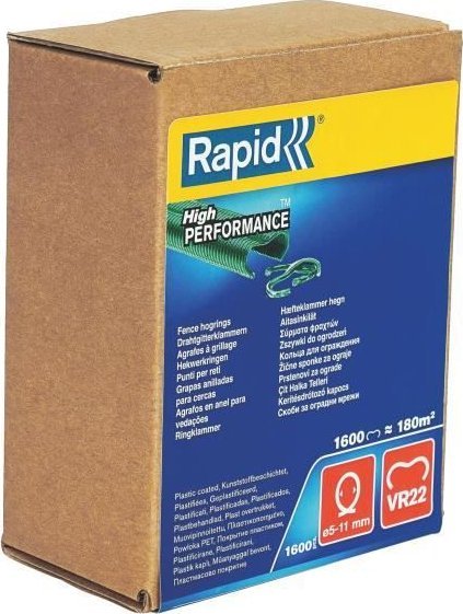 Rapid Zszywki RAPID 1600 VR22 zielone