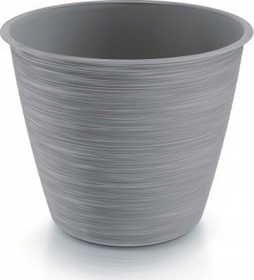 Prosperplast Doniczka okragła plastikowa jasno-szara 17 cm Furu