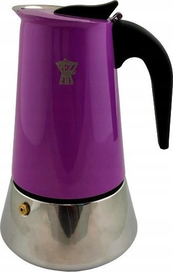 Kawiarka Quiselle Pezzetti Steelexpress kawiarka stalowa pojemność 4 espresso kolor fioletowa