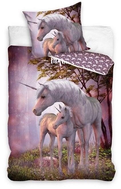 Dymo Unicorn Pościel 100 procent bawełny 140 x 200