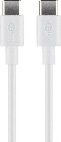 Kabel USB Goobay USB-C - USB-C 2 m Biały (51244)