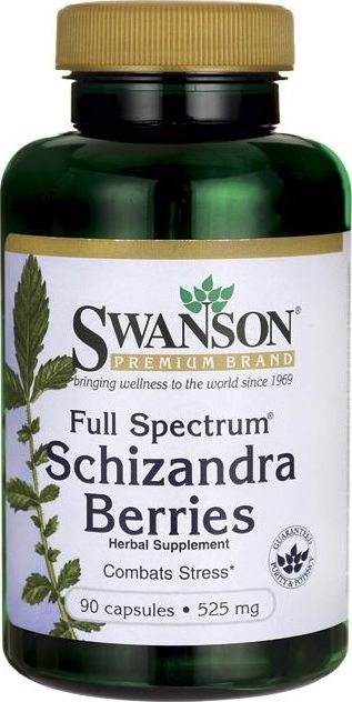 Swanson Swanson - Schizandra (Cytryniec Chiński), 525mg, 90 kapsułek