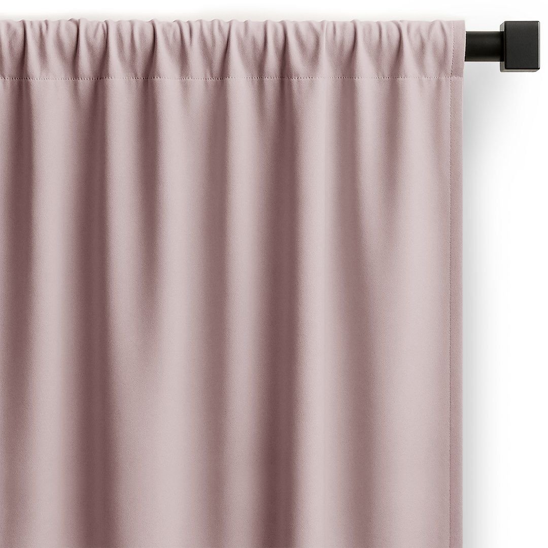 Zasłona gotowa CARLI na taśmie gładka 140x250 pudrowy róż salon Restilo