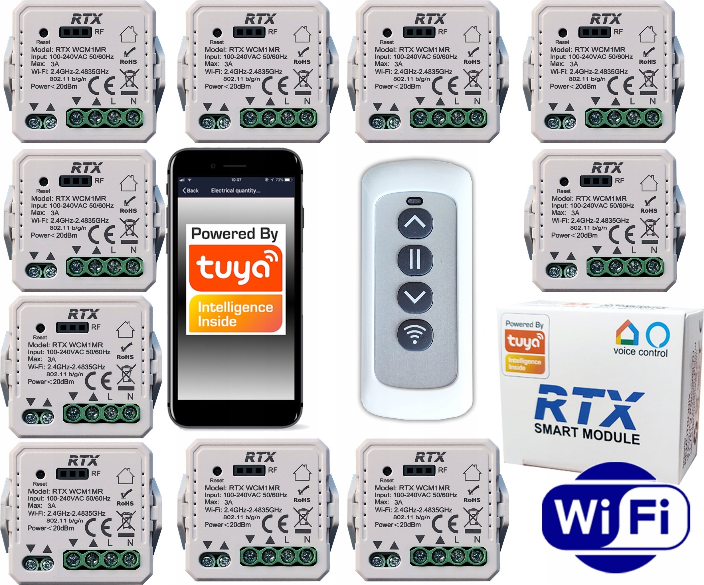 10x Sterownik Rolet TUYA WiFi Pilot RFR-CM GRATIS