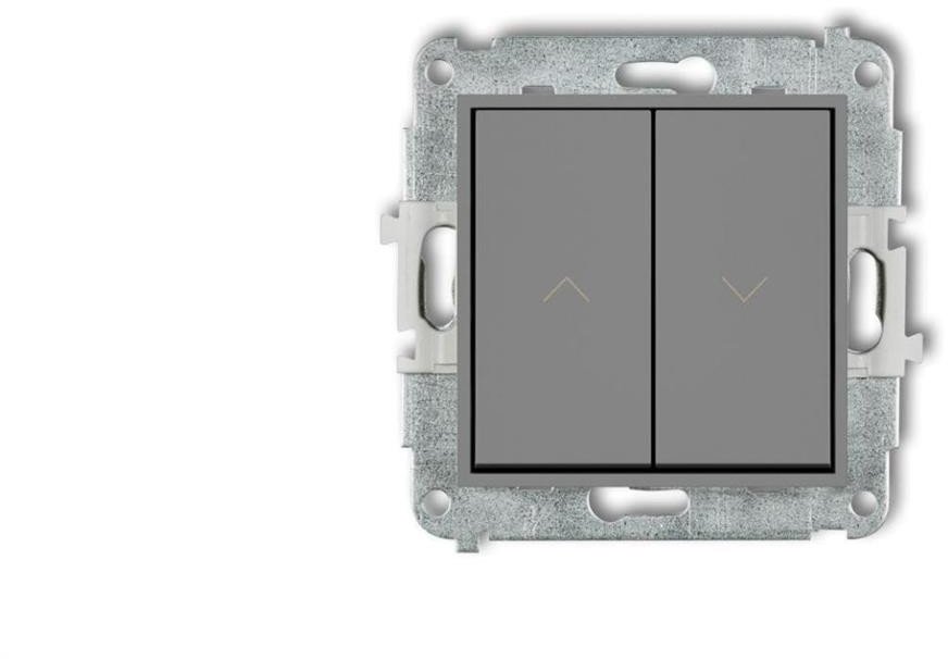 ICON Mechanizm łącznika żaluzjowego z podtrzymaniem szary mat 27IWP-88