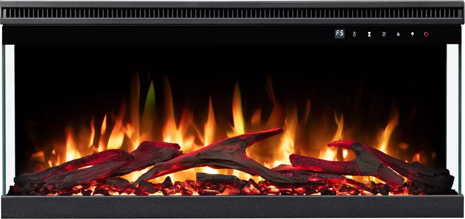 Aflamo Unique PRO 80 cm, Kominek elektryczny LED do zabudowy