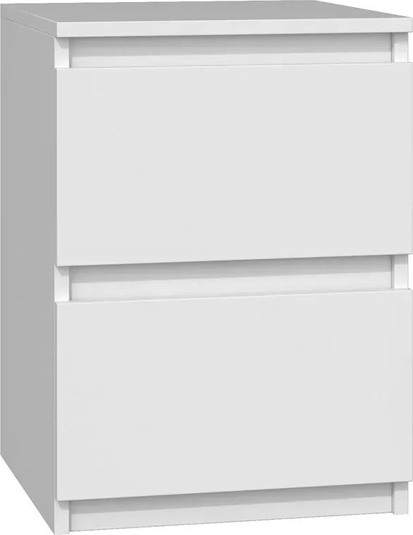 Elior Biała matowa szafka nocna - Siena 6X