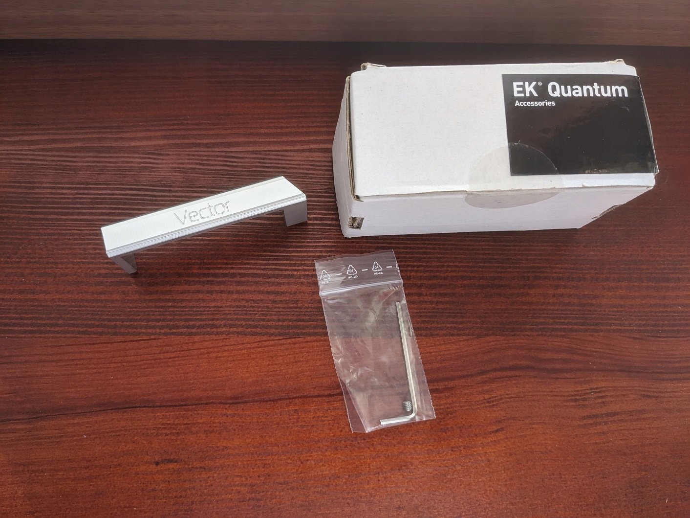 EK Water Blocks EK Water Blocks EK-Quantum Vector Terminal Cover - silber