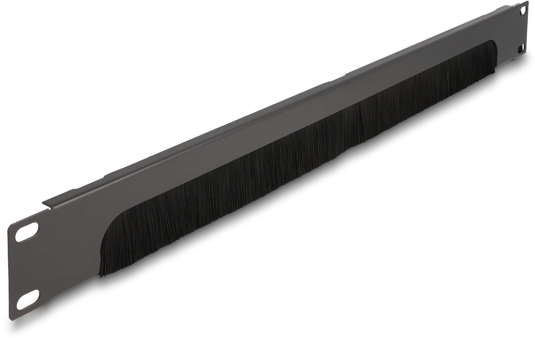 Delock - Rack-Burstenleiste - Unten offen - Dunkelgrau - 1U - 48.3 cm (19")
