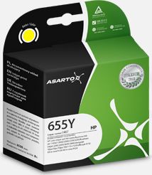 Tusz Asarto Tusz do HP 655 | DJ Ink Andvantage 3525 | yellow