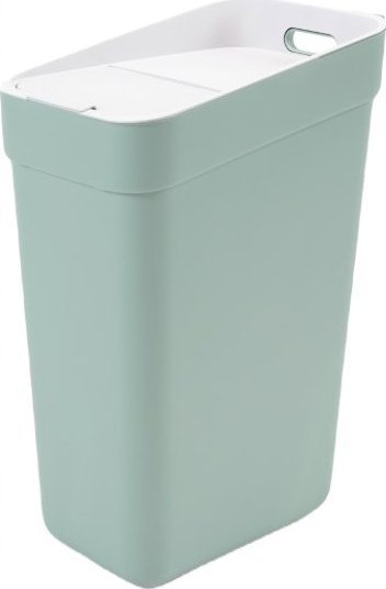 Kosz na śmieci Kadax do segregacji uchylny zielony