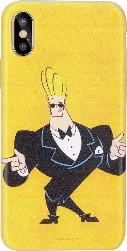 Cartoon Network Johnny Bravo Silicone Case for Apple iPhone XS Max Smoking