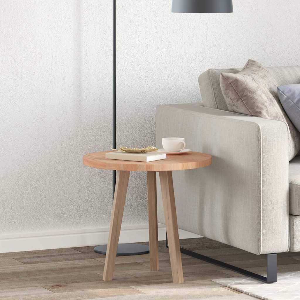 vidaXL Blat stołu Jasnobrązowy 50 x 2.5 cm Solidne drewno dębowe