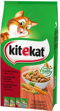 Kitekat z wołowiną i warzywami 300g