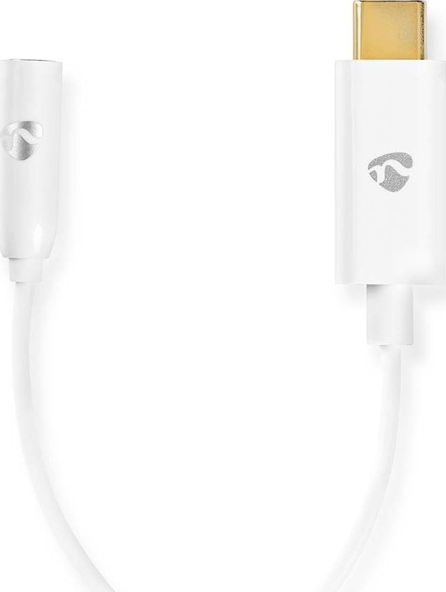 Kabel Nedis Nedis CCBW65950WT015 kabel audio 0,15 m 3.5mm USB Type-C Biały