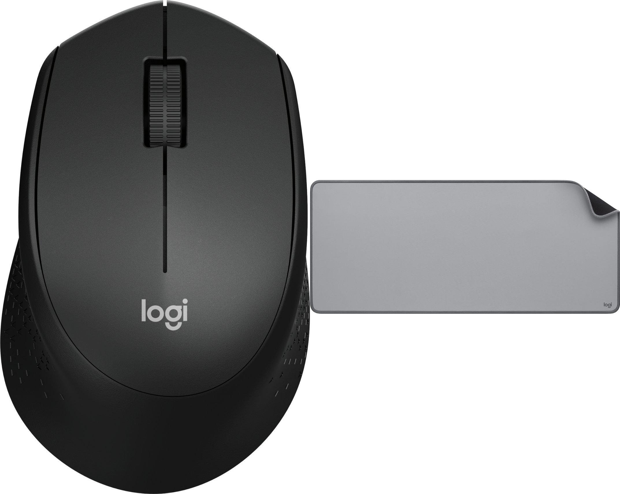 Mysz Logitech M330 Silent Plus (910-004909) + Studio Series - MID GREY (956-000052)
