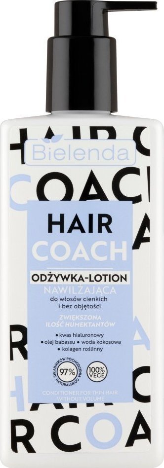 Bielenda BIELENDA Hair Coach Odżywka-Lotion nawilżająca do włosów cienkich i bez objętości 280ml