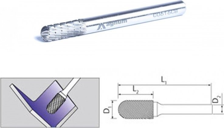 UN FREZ PALCOWY 6MM C0616/CB