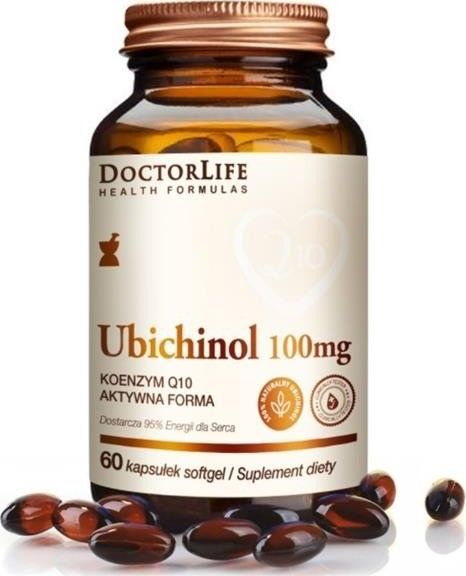 Doctor Life DOCTOR LIFE_Ubichinol koenzym Q10 aktywna forma 100mg suplement diety 60 kapsułek