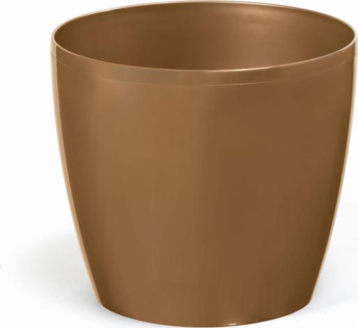 Lamela Doniczka osłonka plastikowa złota 12 cm Magnolia