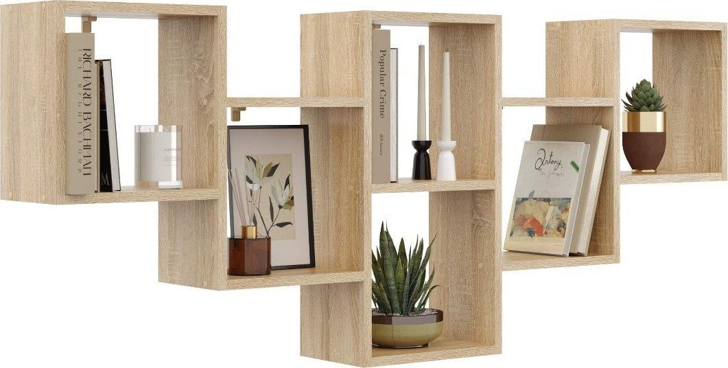 KROKUS Półka ALESIA 9 dąb sonoma