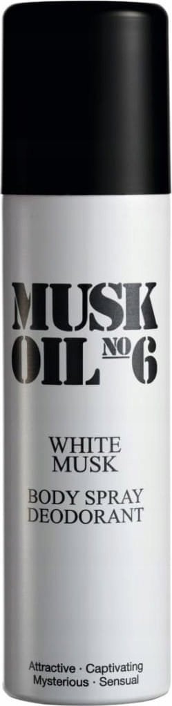 Gosh Gosh, Musk Oil No. 6, White Musk, Anti-Perspirant, Deodorant Spray, For Men, 150 ml For Men