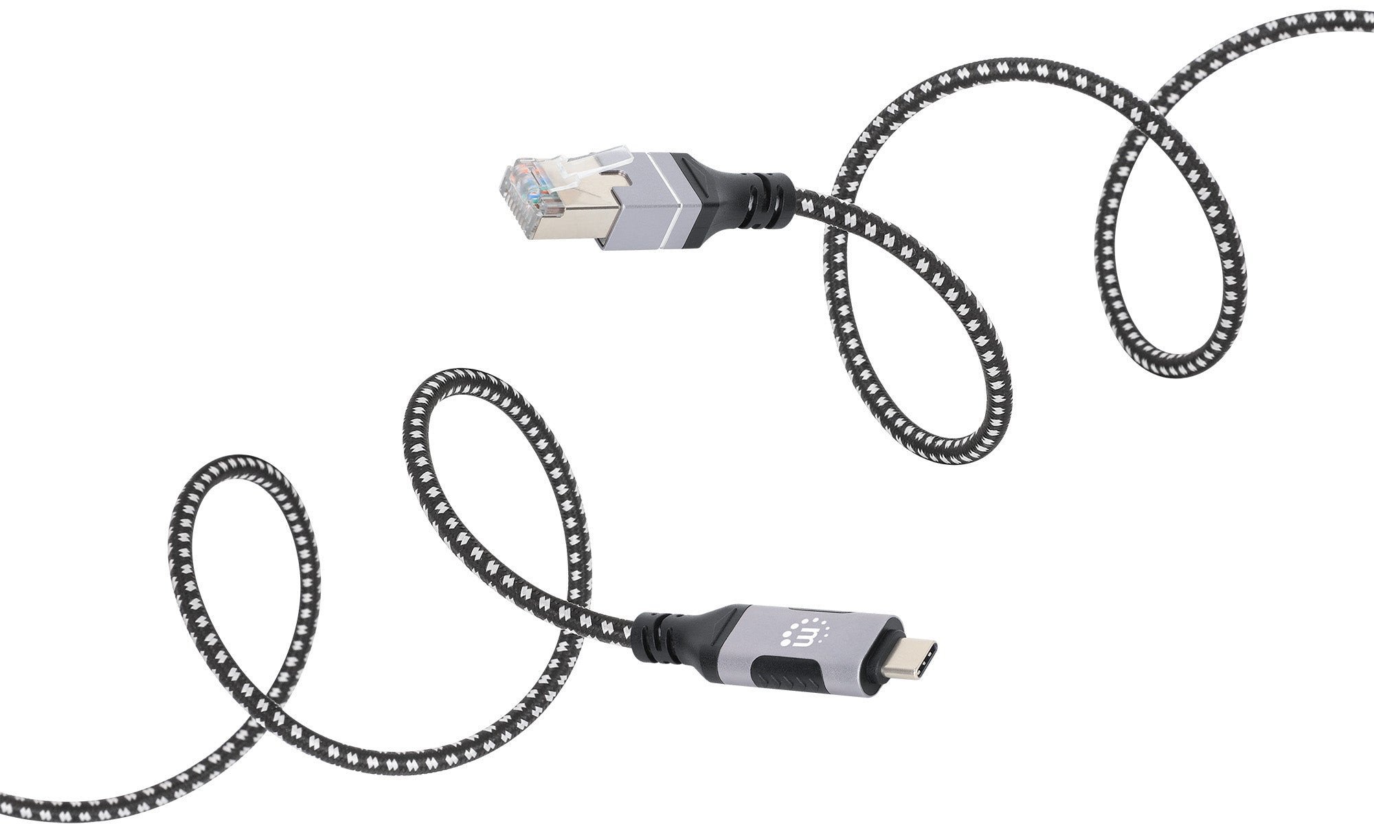 MANHATTAN USB-C auf Gigabit Ethernet-Netzwerkkabel 2m