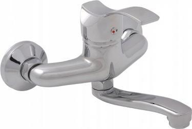 Bateria umywalkowa Kuchinox Bateria umywalkowa ścienna z ruchomą wylewką Argo chrom