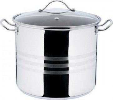 Galicja Garnek z pokrywką i miarką nierdzewny 11 l