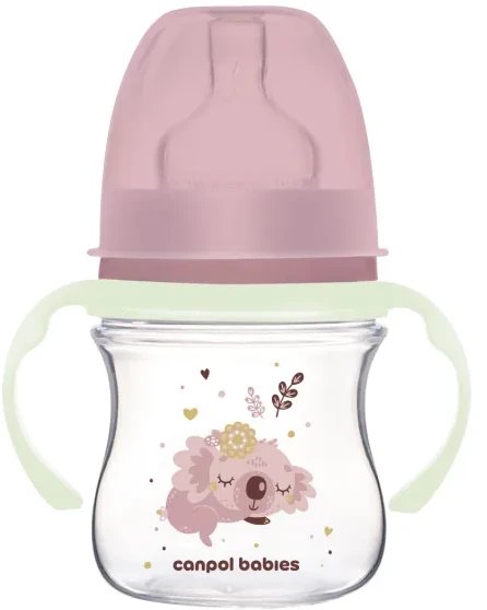 Butelka 120 ml z uchwytami Sleepy Koala róż 35/236 Canpol babies