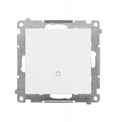 Kontakt-Simon Simon 55 Przycisk światło (moduł) 10 AX, 250 V~, szybkozłącza Biały mat TS1.01/111