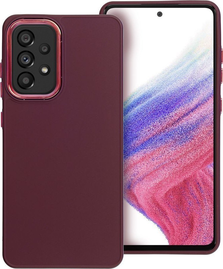 OEM Futerał FRAME do SAMSUNG A52 5G / A52 LTE ( 4G ) / A52s 5G fioletowy