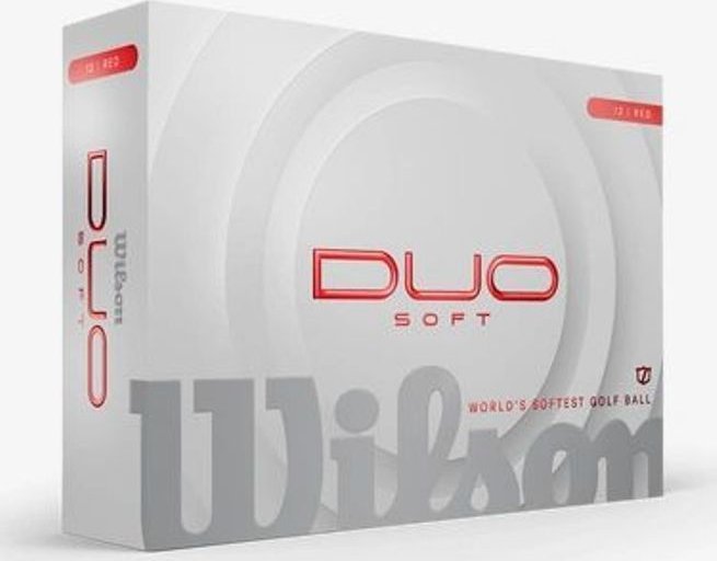 Piłki golfowe Wilson Staff Duo Soft, model 2025 (czerwony mat, 12 szt.)