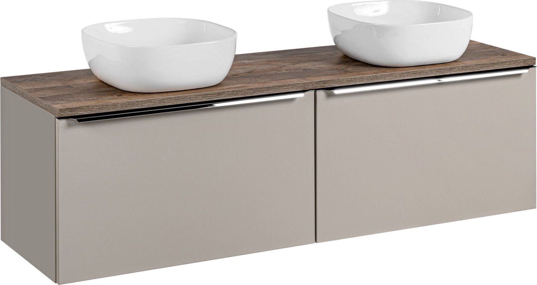 Comad Szafka łazienkowa z umywalką, Santa Fe, 160x46x46 cm, beżowy, mat