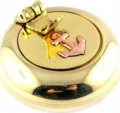 Popielniczka marynistyczna mosiężna ATC, śr. 5cm