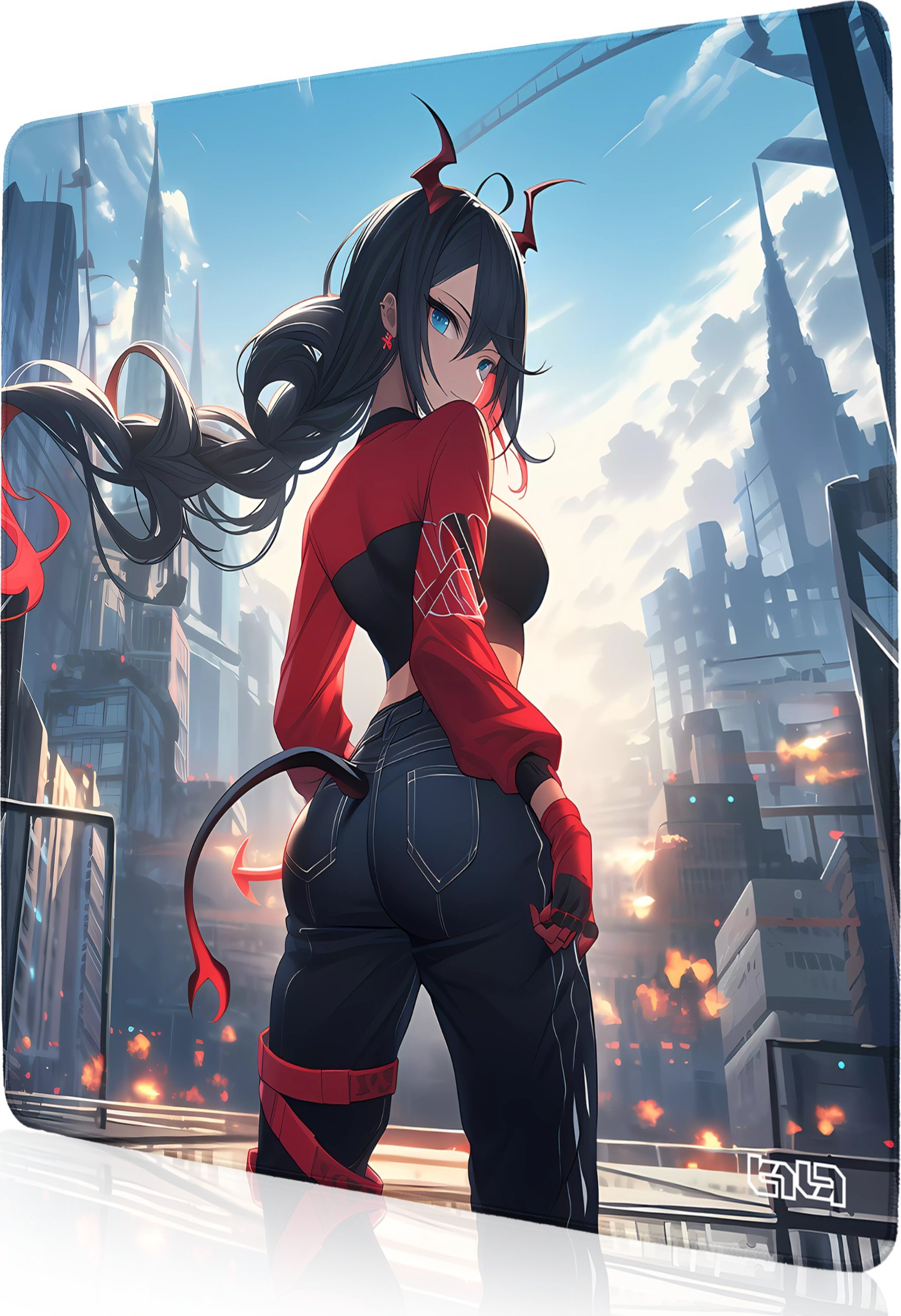 Podkładka Tilt PODKŁADKA POD MYSZ GAMINGOWA Diabelne Spojrzenie 50x50 TILT Gamingowa Duża