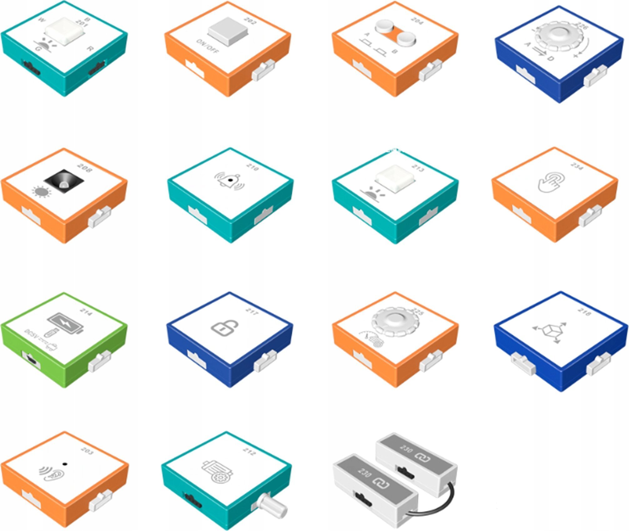 Gotel B80A ZESTAW ZASILANYCH KLOCKÓW LOGICZNYCH Z ZADANIAMI