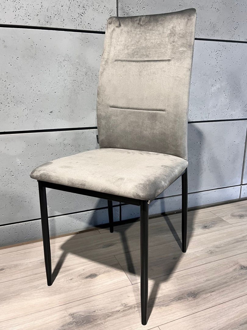 Lugano Krzesło VALVA DUO VELVET GREY