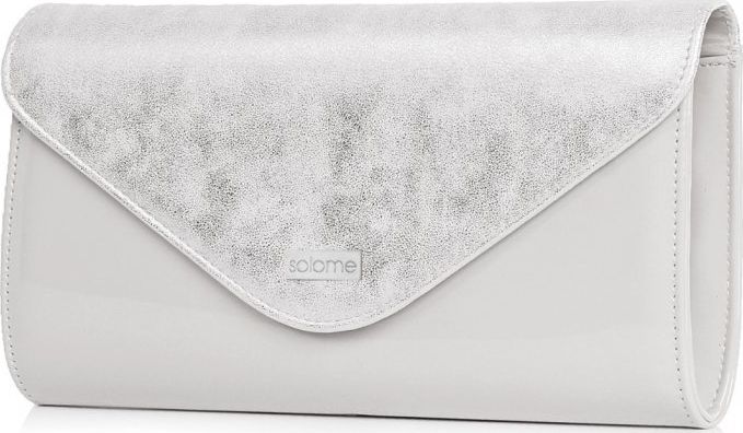 Solome SZARA KOPERTÓWKA TOREBKA DAMSKA SOLOME L5 LAKIER DUBAJ