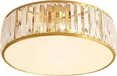Lampa sufitowa Copel Sufitowa lampa glamour CGVETR50 okrągła nad łóżko złota