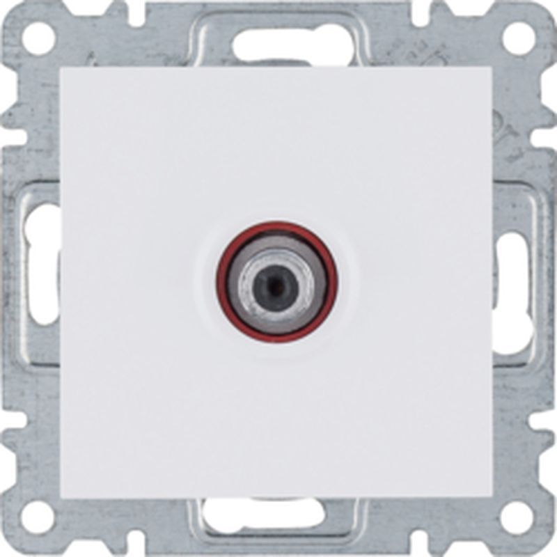 Hager LUMINA2 Gniazdo pojedyncze SAT dla instalacji indywidualnych biały WL3230