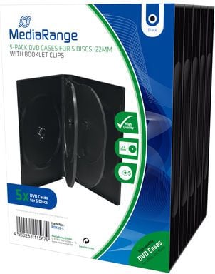 MediaRange Pudełka na 5 płyt CD/DVD 5sz. (BOX35-5)